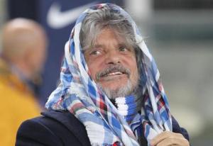 Sampdoria's President Massimo Ferrero during the Italian Serie A soccer match Hellas Verona FC vs UC Sampdoria at Bentegodi stadium in Verona, Italy, 08 December 2014. ANSA/FILIPPO VENEZIA
