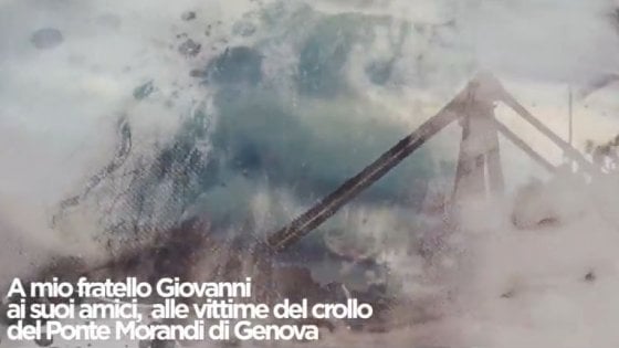 Una canzone per il fratello morto nel crollo del ponte&nbsp;Morandi