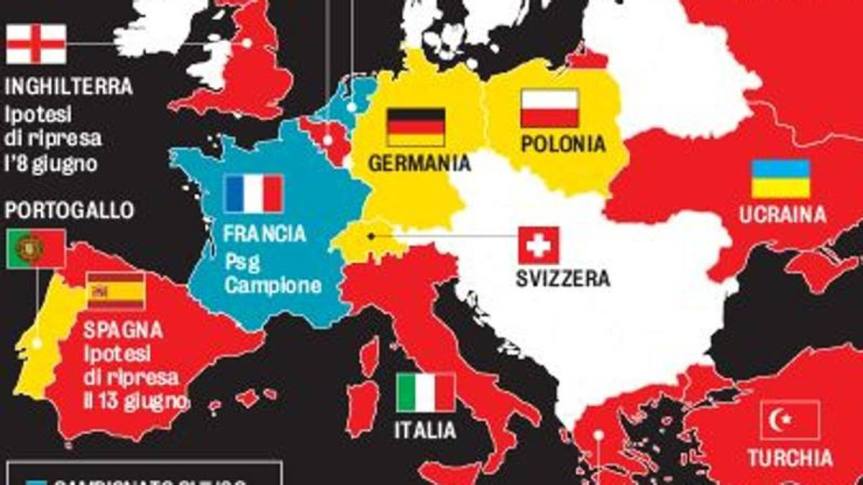 Ripartire o sospendere? L’Europa e i campionati dopo il caos coronavirus: la&nbsp;situazione