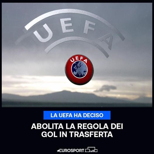 Abolizione della regola dei gol in trasferta in tutte le competizioni UEFA per&nbsp;club